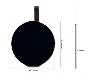5 inch round TFT LCD modules