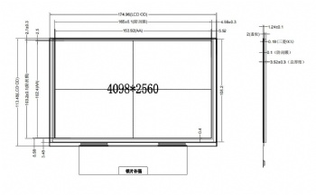 7.6 inch 4K LCD modules